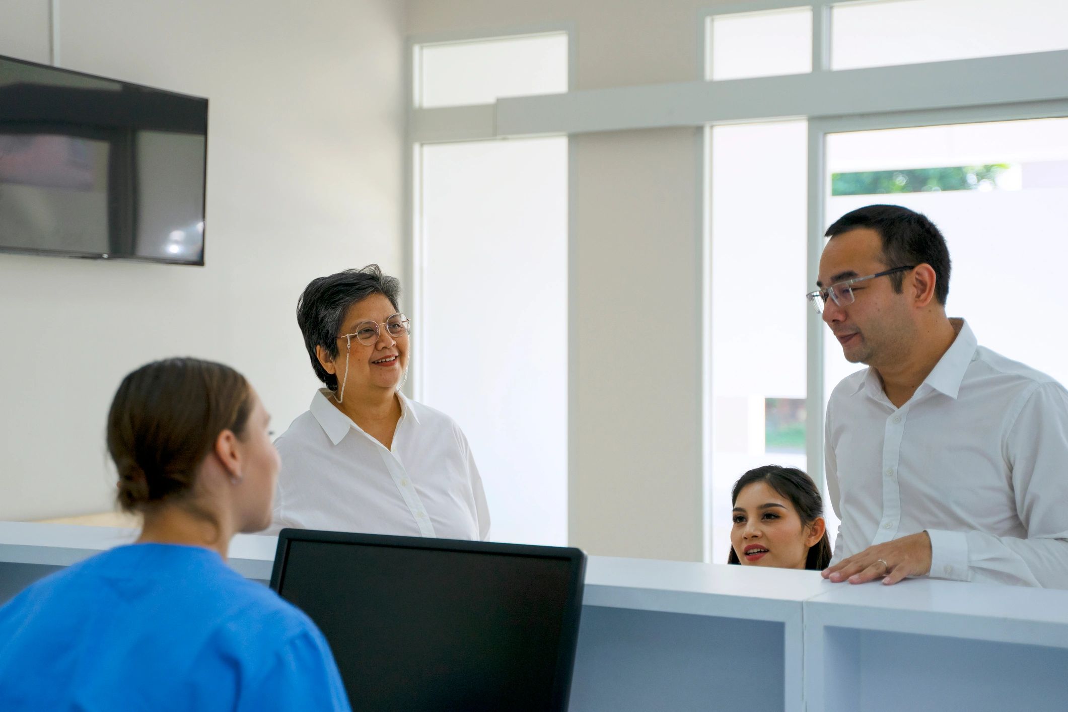 Patients arriving at a hospital