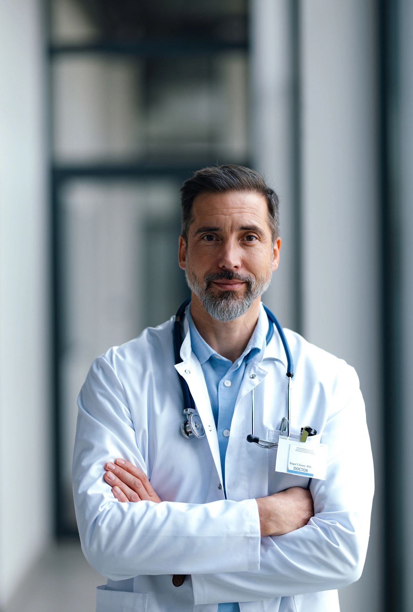 Professional healthcare consultant portrait for leadership representation